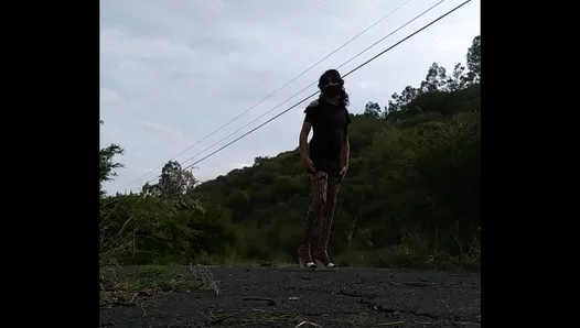 Rough Outdoor Anal Encounter: Shemale Takes Huge Cock in Wild Public Threesome - GayXXX