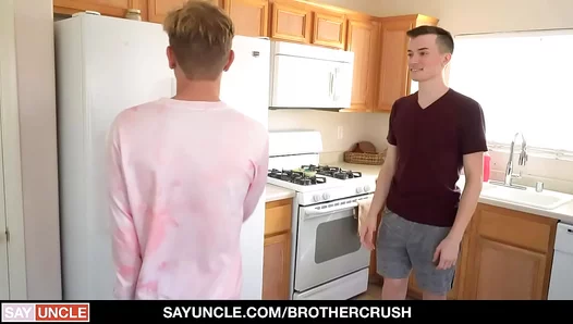 Steamy Stepbrother Seduction: They Trade Video Games for Wild Kitchen Sex