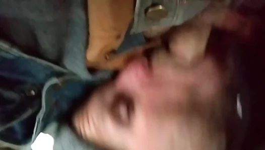Screamers Steamy Comeback: Thrusts End in Face-Flooded Car Deepthroating Orgasm -