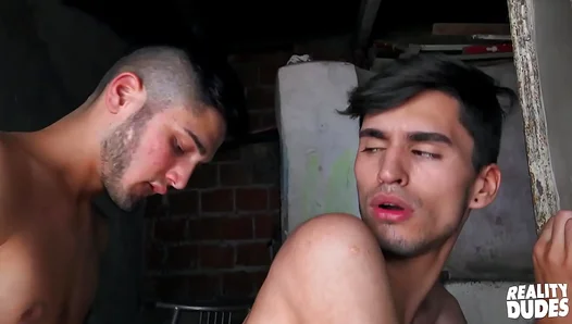 Thirsty Bottom Devours Rugged Tops Thick Cream in Raw, Rough Fuck n Suck Rampage