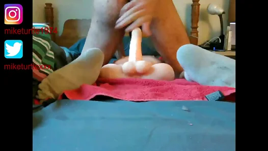 Black Beast Dildo Fills Studs Throat: Raw Moans Echo Through 12 Minutes of Intense Fucking