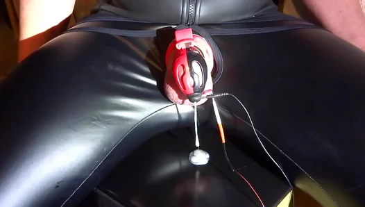 Intense Pleasure Ignited: E-Stimulation Delivers Mind-Blowing Orgasms in Chastity Bondage