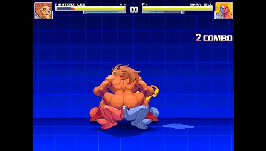 Leos Lustful Battle: Gills Muscular Form Ignites Steamy MUGEN Match - TinyGays 18+