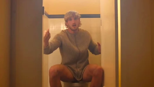 Logan Paul Moans in Ecstasy as He Takes a Massive Cock Deep in Steamy Shower -