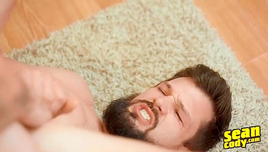 Bearded Stud Surrenders to Bliss – Sizzling Oral Worship Ends in a Thick Facial Deluge –