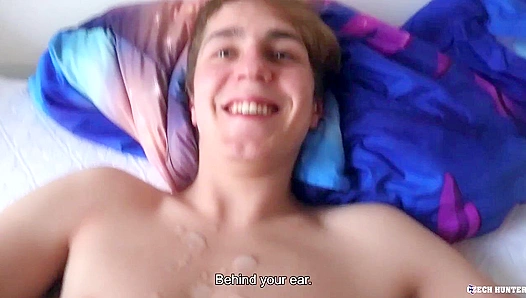 Czech Stallions Thick Meat Stretches Slender Boy Wide Open in Gay Fuck Session –