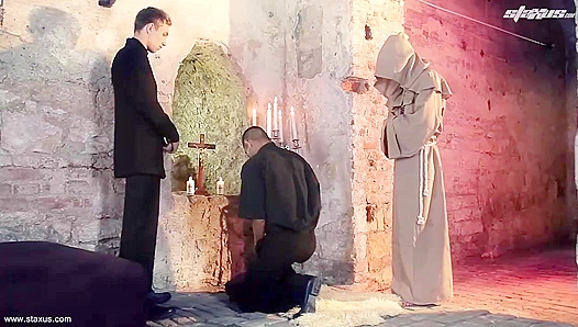 Steamy Monk Encounter: Adrian Svens Lecherous Lust for Thick Cock