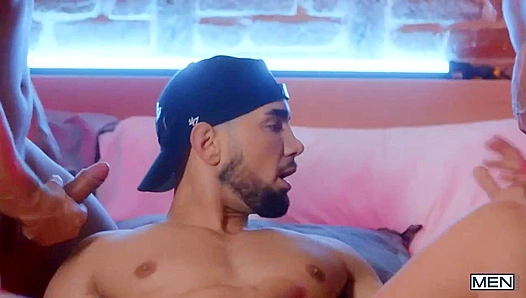 Steamy Threesome Escapade: Clark, Darenger, and Tash Engage in Raw Lust – TinyGays 18+