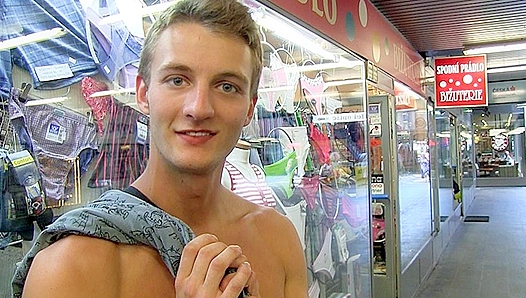Czech Teen Sensation Enjoys a Rugged Woodland Threesome: His Cute Body Takes Two Thick