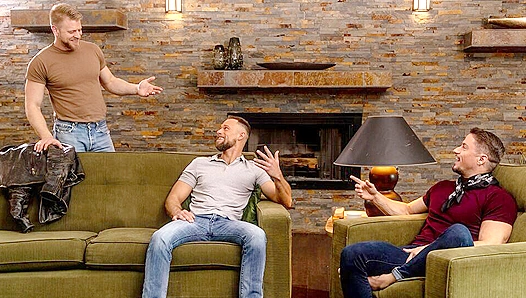 Raw Rendezvous: Skyy, Zayne, Logan Engage in Unbridled Gay Passion – IconMale