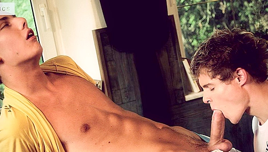 Mannix Takes Control: Steamy Threesome Thrills with Raw, Passionate GayXXX Action