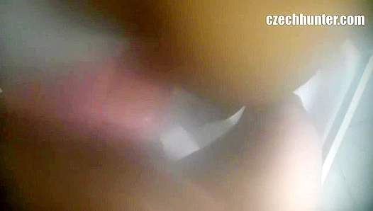 Steamy Bathroom Threesome: Slender Boy Swallows Every Thick Cock In Town
