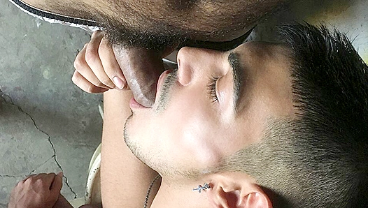 Steamy Latino Throbs in Tight Young Twinks Mouth Ass