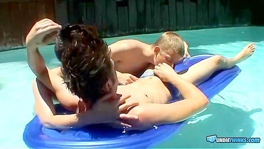 Steamy Retro Threesome: Ayden Shane Enjoy a Lewd Wet Underwear Orgy with Kayden – 18+