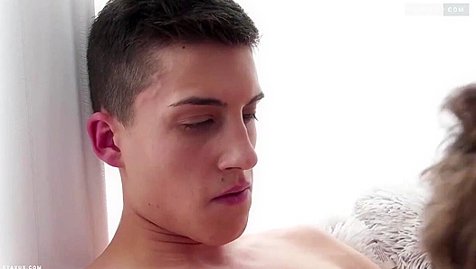 Sweaty Thighs Quiver as Brunettes Max Mike Unload Post-GAME - 18+
