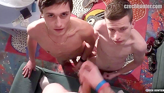 Rivalrous Lust Ignites as Ripped Czech Boys Battle for Hard Throbbing Cock