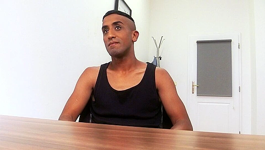 Steamy Couch Session: Exotic Hunk Takes Rough Fucking on Casting Couch – 18+