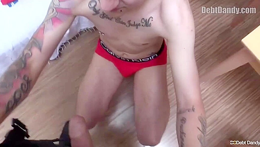 Tattooed Twinks Rear Entry: Anal Delight Amid Intense Pressure – DebtDandy
