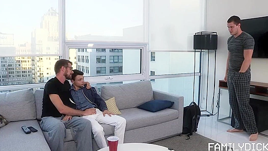 Steamy Trio Rendezvous: Damien Alex Get Down and Dirty in a Thrilling Ass-Centric