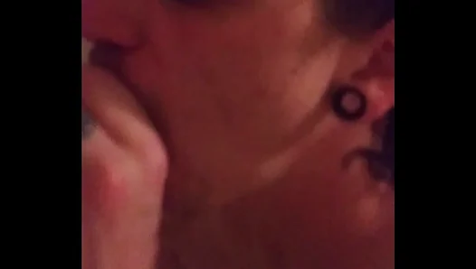 Daddy Delights in Hung Teens Warm, Slick Cock After Shower - 18+