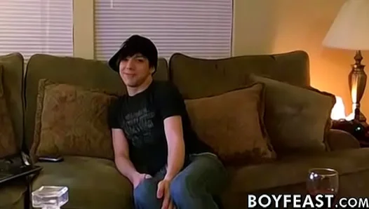 Bareback Rampage: Emo Twink Sucks Rides Daddys Thick Cock Wildly – TinyGays 18+