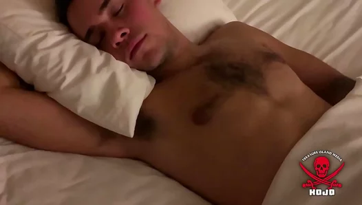 Steamy Morning Wake-Up Call: Otters Hands Wrapped Tight Around Thick Cock