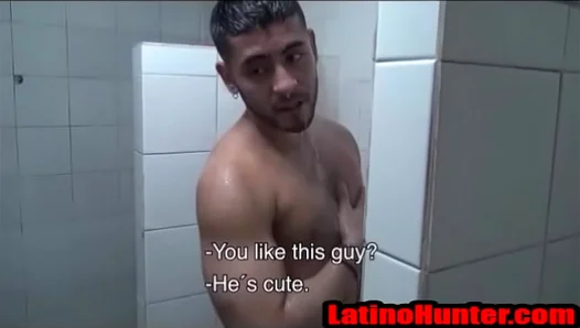 Unexpected Shower Surprise Leads to Scorching Oral Worship of His Ripe Spanish Cock – 18+