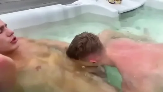 Blonde Hunk Surfs Wave of Spit-Roasted Bliss, Diving Deep for Throbbing cumshot – Wild