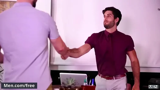 Diego Sans Casey Jacks Intense Gym Workout Leads to Steamy, Muscle-On-Muscle Raw Fucking