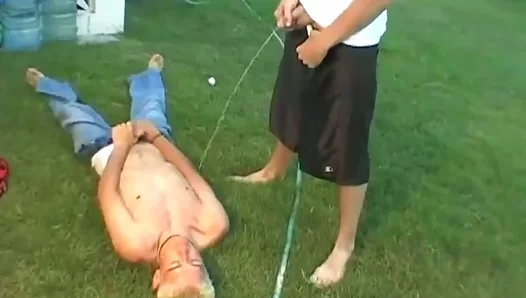 Sun-Kissed Bareback Pissing Cumming in the Great Outdoors – WildTeens 18+