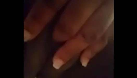Ebony Goddess Ecstasy: Playing with Soaked Cunny in Solo Delight