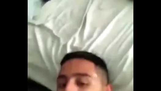 Grinning from Ear to Ear: Cum-Filled Facial Frenzy in Blown Bang Session