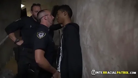 Steamy Conquest: Dominant White Cop Claims Dark Lover in Sizzling Interracial Power
