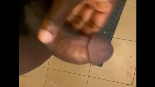 Ebony Stallion Teases His Thick African Shaft, Fisting Jerking in Close-Up POV Fun