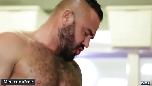 Steamy Office Encounter: Jessy Ares and Pietro Ignite Lust in Sweaty Workplace Threesome