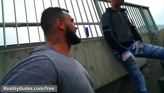 Steamy Street Showdown: Ivo Kerk Roman Baren Swap Spit in Lewd Public Blows – RealityDudes