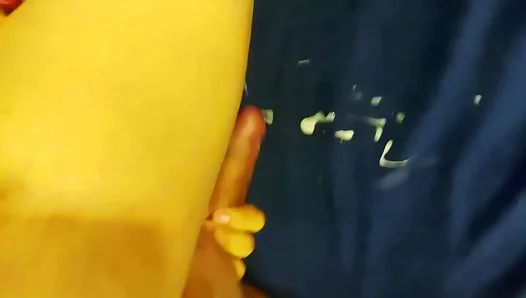 Exploring His Tight Pink Cunt with Fingers, Then Marked by a Sizzling Hot Cum Load – 18+