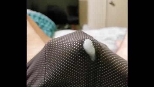 Steamy Solo Session: Hung Bears Prolific Load Drenches His Underwear