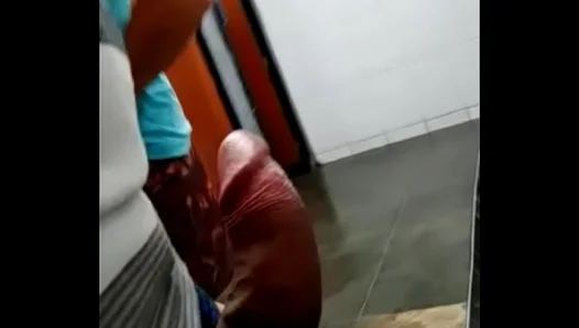 Quickie Relief in the Restroom: Hung Married Dude Finds Release in Impromptu BJ –