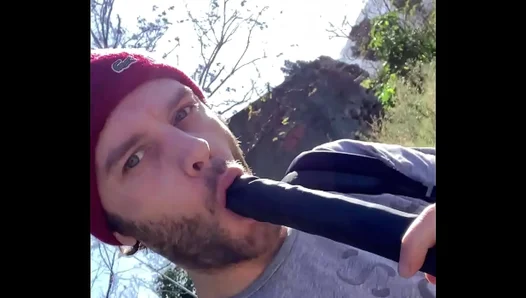 Wild Escapades Under the Open Sky: Raw Dildo Action Amid Natures Splendor - 18+