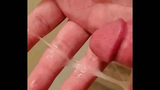 Chubby Sissys Sensual Orgasm: Pink Lace Bikini Soaked in Boys Creamy Load – TinyGays 18+