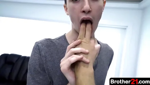 Stepbrother Seduction: Forbidden Lust Ignites When He Claims Innocent Stepson in Sizzling