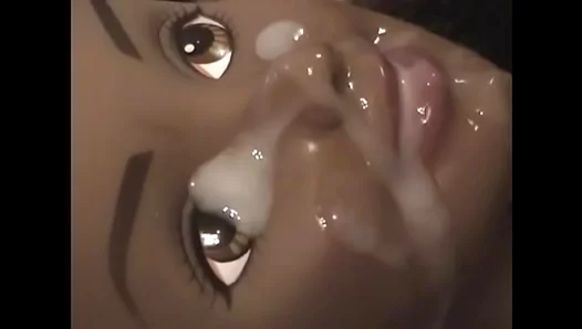 Barbie Beautys Sizzling Solo: Creamy Cum Splash on Angelic Face – XXX