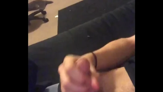 Young Hairy, Throbbing with Lust: Pulsating Cumshot in a Steamy Solo Gay Encounter - 18+