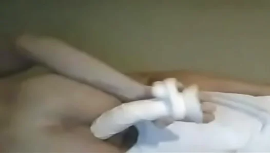 Sweating and Satisfying: His Butt Gets Drenched in Pleasure from DIY Dildo – Steamy Solo