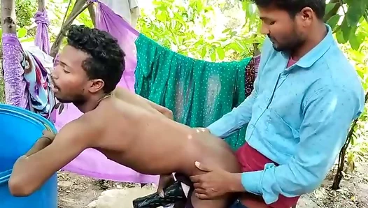 Steamy Treehouse Trysts: Desi Lads Forbidden Fun with Dildos Ignites their Secret Gay