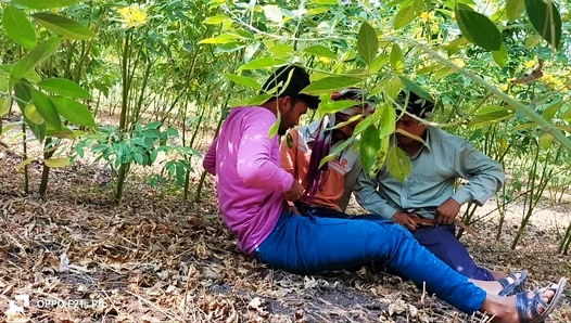 Steamy Threesome Blooms in Hidden Petals: College Buddies Forbidden Flower Field Fling –