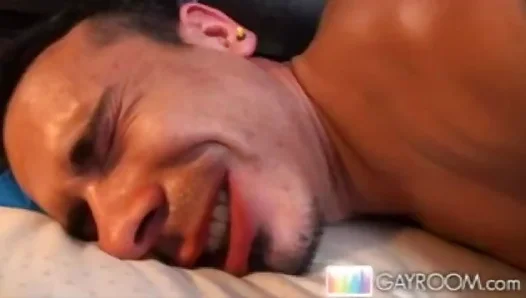 Mind-Altering Gay Sex Surprise! Hung Studs Massive Cock Rocks Him to the Core –