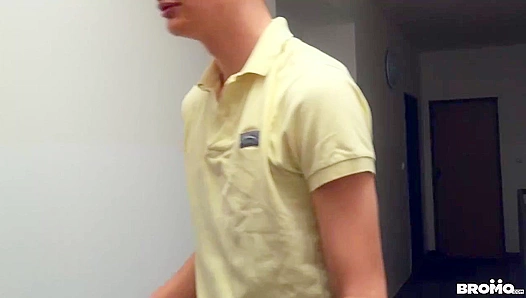 Muscular Beast Tames Trim Boys Innocence in Lecherous In-Home Delivery Encounter