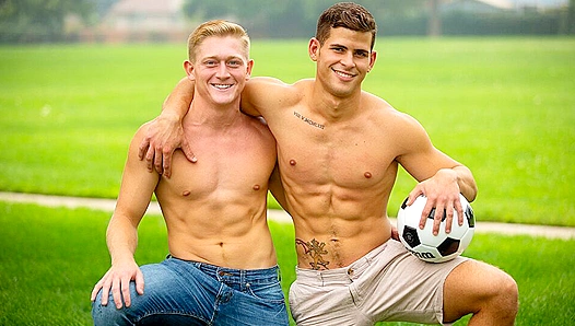 Corbins Girth Fills Elians Hungry Hole: Tight Butts Clash in Sizzling Threesome